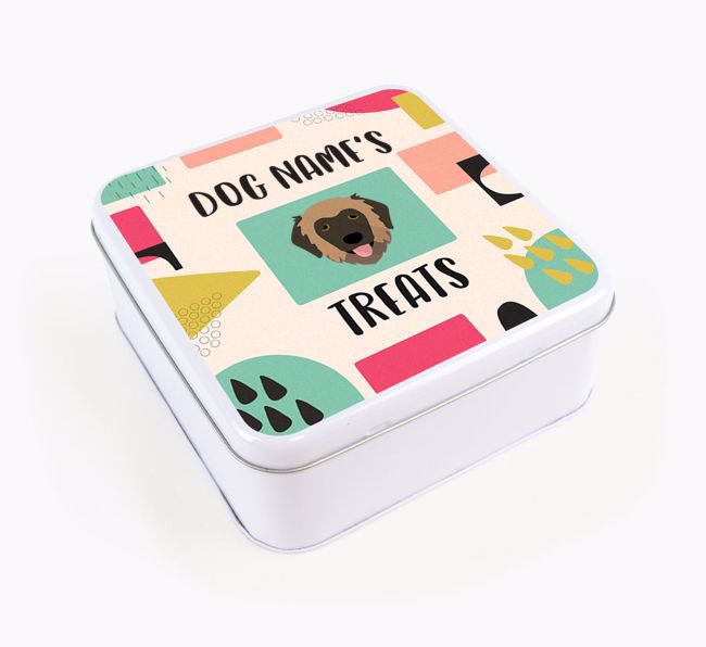 Personalised 'Abstract Design' Square Tin for your {breedFullName}